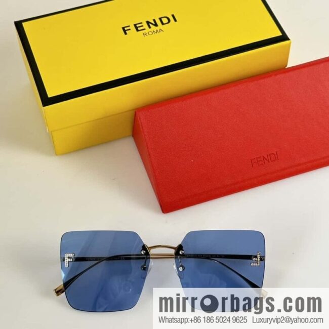 Fendi frameless square sunglasses