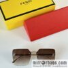 Fendi frameless square sunglasses