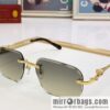 Cartier fashion casual rimless unisex sunglasses