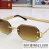 Cartier rimless unisex sunglasses
