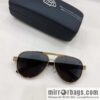 Maybach men\'s round-frame sunglasses