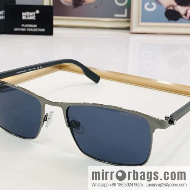MONT BLANC Mont Blanc Carbon Fiber Legs Men\'s Sunglasses