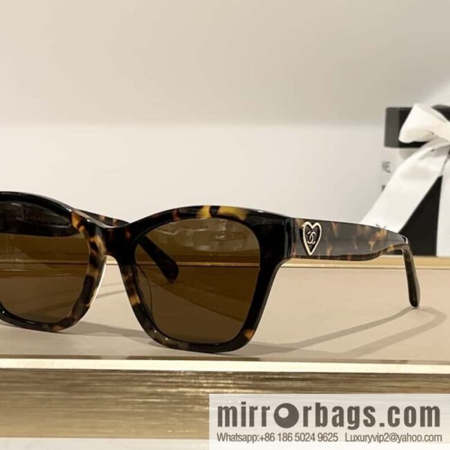 Chanel women\'s large frame sunglasses