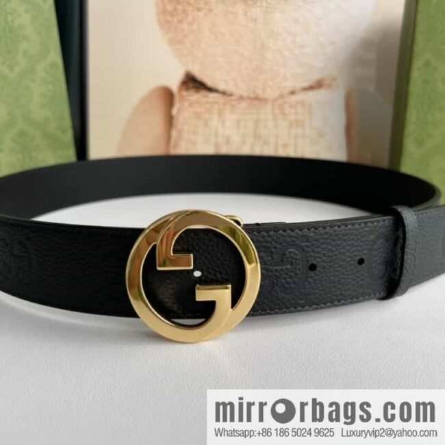 GUCCI Gucci, Round Interlocking Double G Belt
