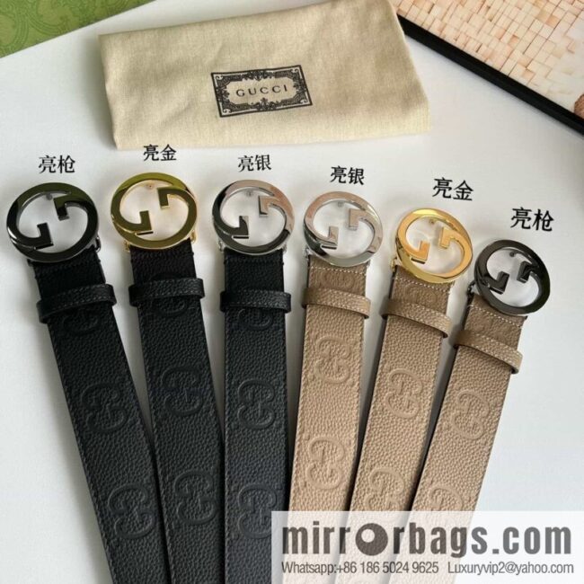 GUCCI Gucci, Round Interlocking Double G Belt