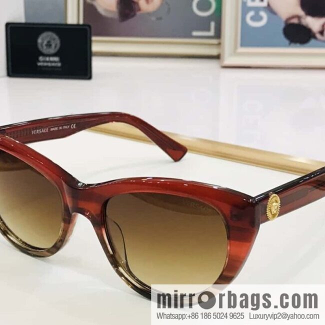 VERSACE Versace high-end plate unisex sunglasses