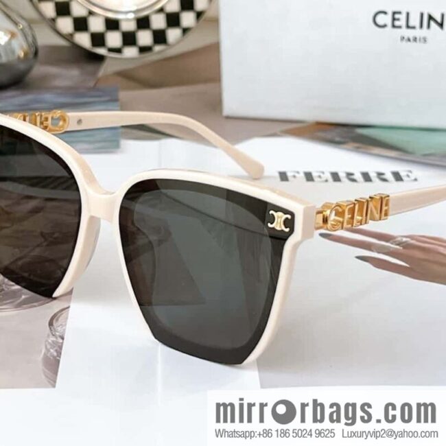 CELINE one-piece logo temple women\'s sunglasses
