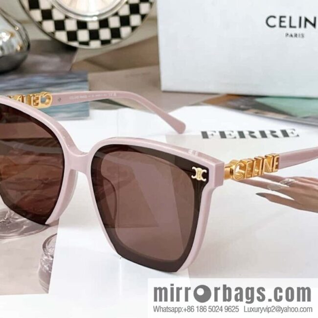 CELINE one-piece logo temple women\'s sunglasses