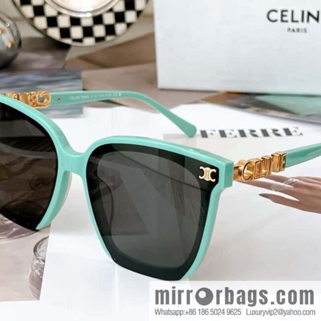 CELINE one-piece logo temple women\'s sunglasses