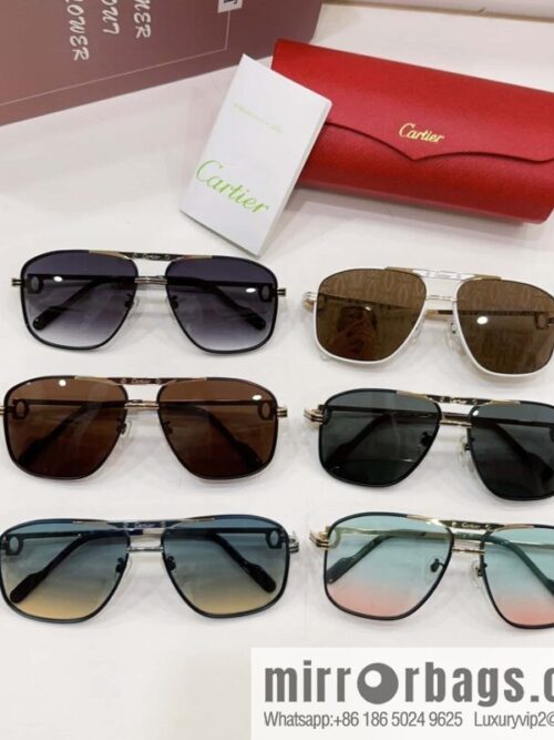 Cartier box unisex sunglasses