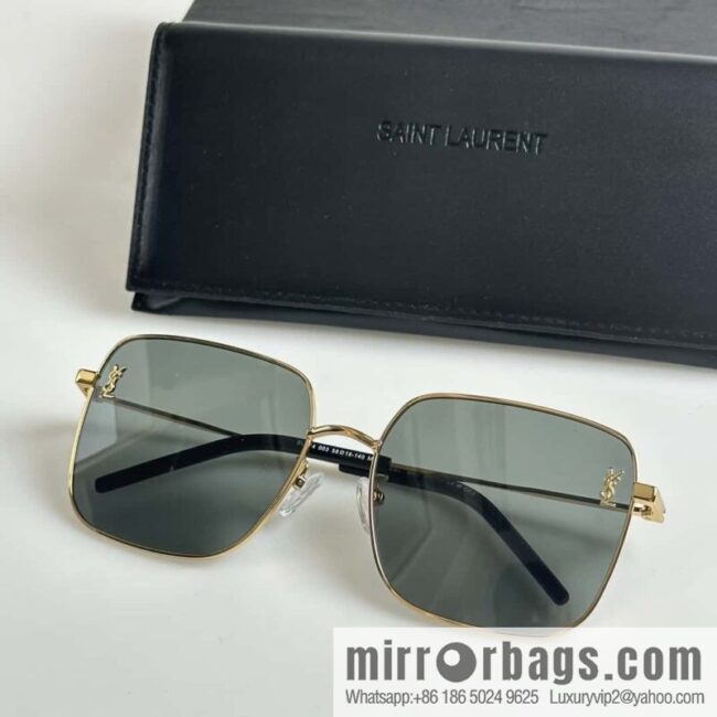 SAINT LAURENT Metal square fashion sunglasses