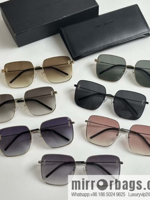 SAINT LAURENT Metal square fashion sunglasses