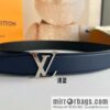 LV/Louis Vuitton Heritagex Double Sided Belt Select Grain Leather Belt 35mm