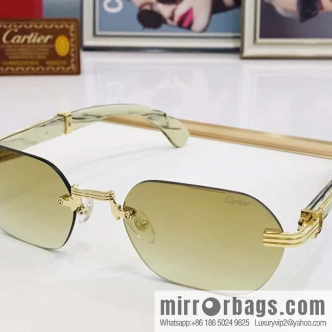 Cartier\'s new rimless men\'s sunglasses