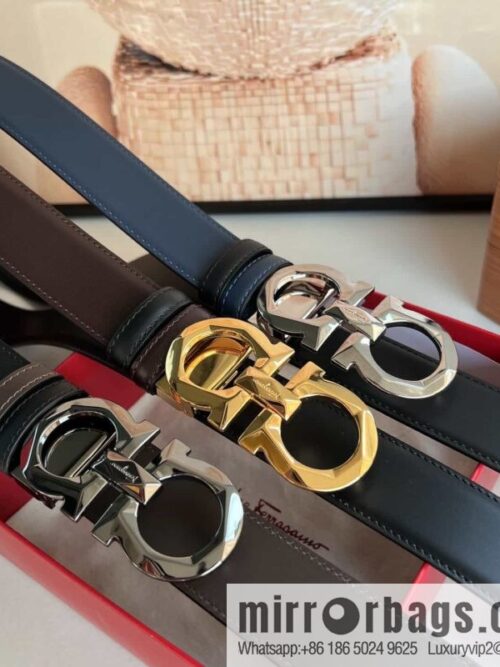 wsxc1689865458968_0-800x80045zi3fycqor41428_20250629230358.jpg Salvatore Ferragamo Men\'s 3.5cm Delicate Double Circle Original Rhombus Buckle Belt