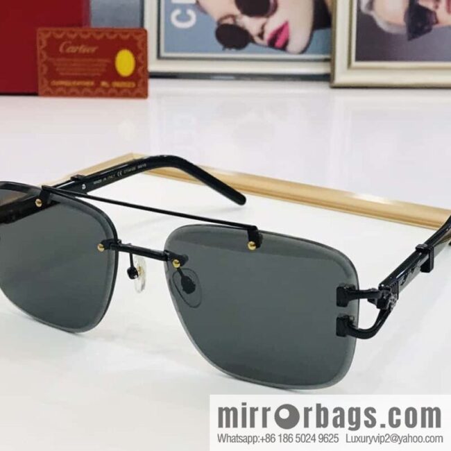 Cartier Rimless Men\'s Sunglasses