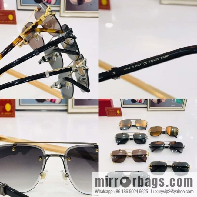 Cartier Rimless Men\'s Sunglasses