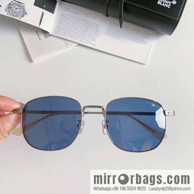 Montblanc Montblanc Simple Versatile Men\'s Square Sunglasses