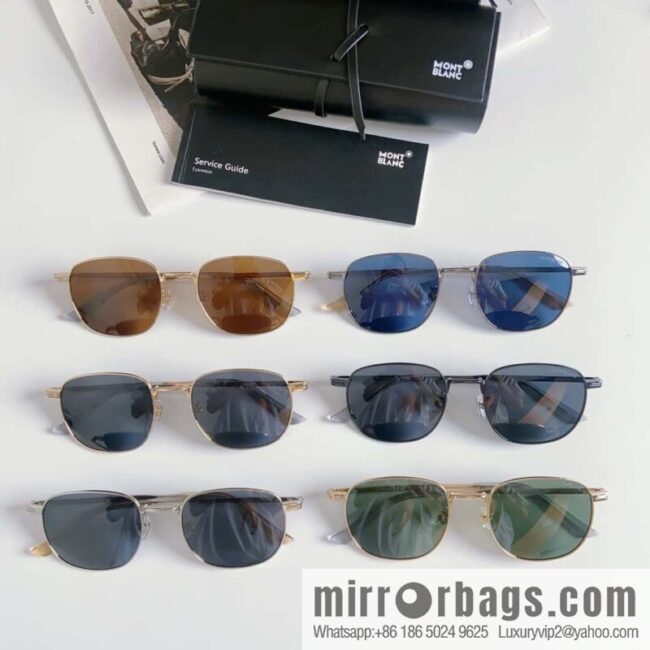 Montblanc Montblanc Simple Versatile Men\'s Square Sunglasses