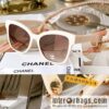 Chanel pearl chain women\'s sunglasses