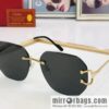 Cartier rimless unisex sunglasses