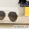Fendi irregular metal frame unisex sunglasses