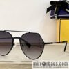 Fendi irregular metal frame unisex sunglasses