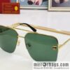 Cartier Cartier official website classic men\'s half-frame sunglasses