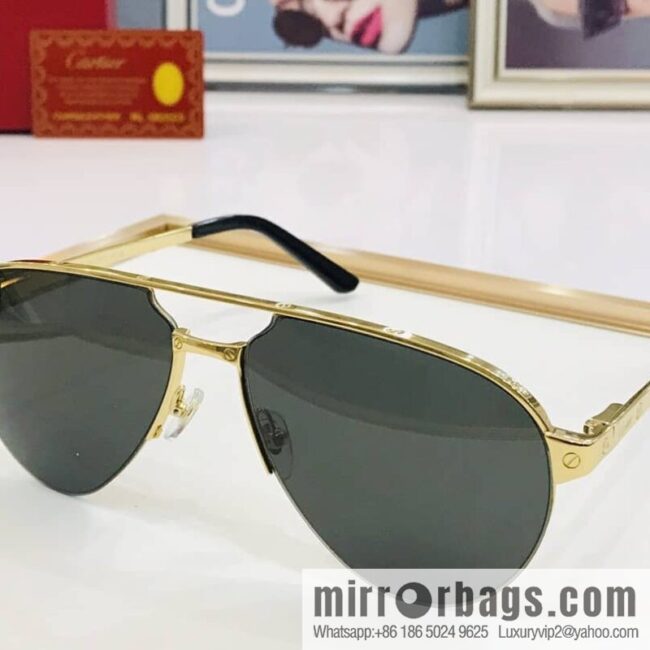 Cartier Cartier Men\'s Metal Frame Sunglasses
