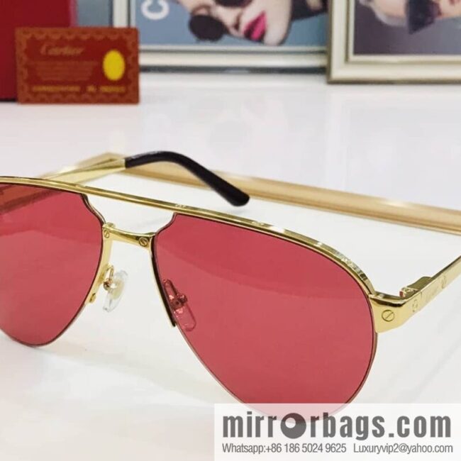 Cartier Cartier Men\'s Metal Frame Sunglasses