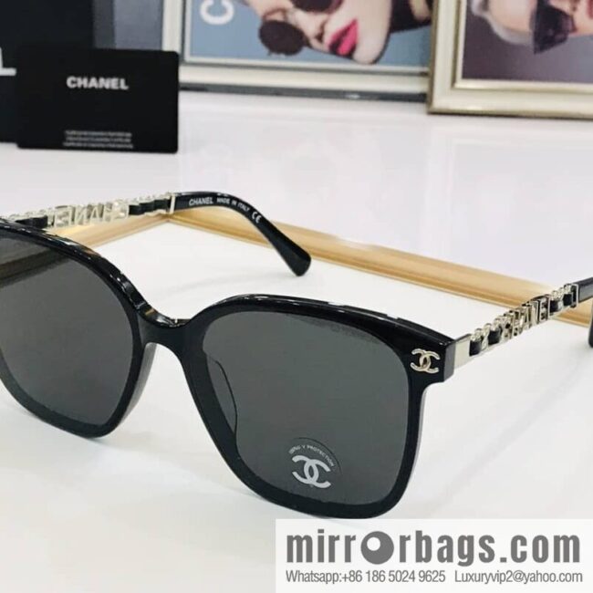 Chanel logo decorative women\'s sunglasses