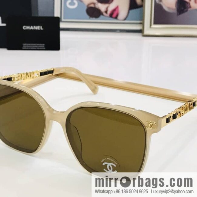 Chanel logo decorative women\'s sunglasses