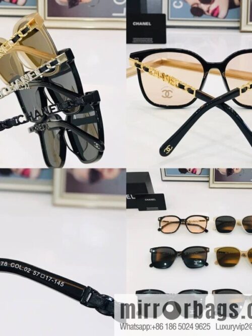 Chanel logo decorative women\'s sunglasses