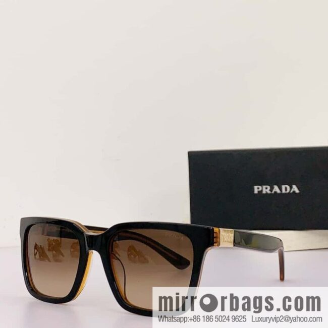 Prada Classic Plate Large Square Unisex Sunglasses