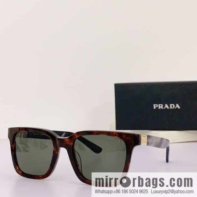 Prada Classic Plate Large Square Unisex Sunglasses