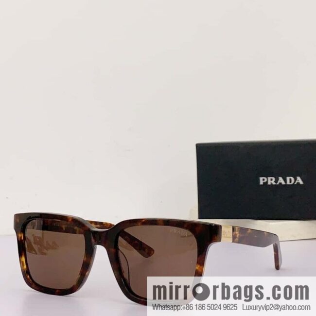 Prada Classic Plate Large Square Unisex Sunglasses