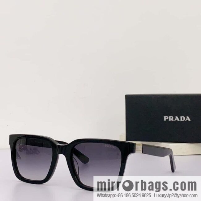 Prada Classic Plate Large Square Unisex Sunglasses