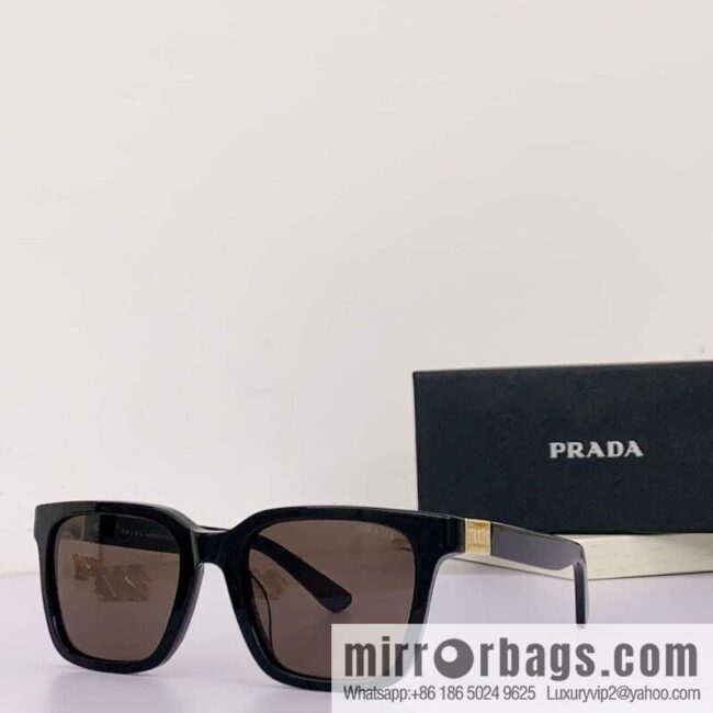 Prada Classic Plate Large Square Unisex Sunglasses