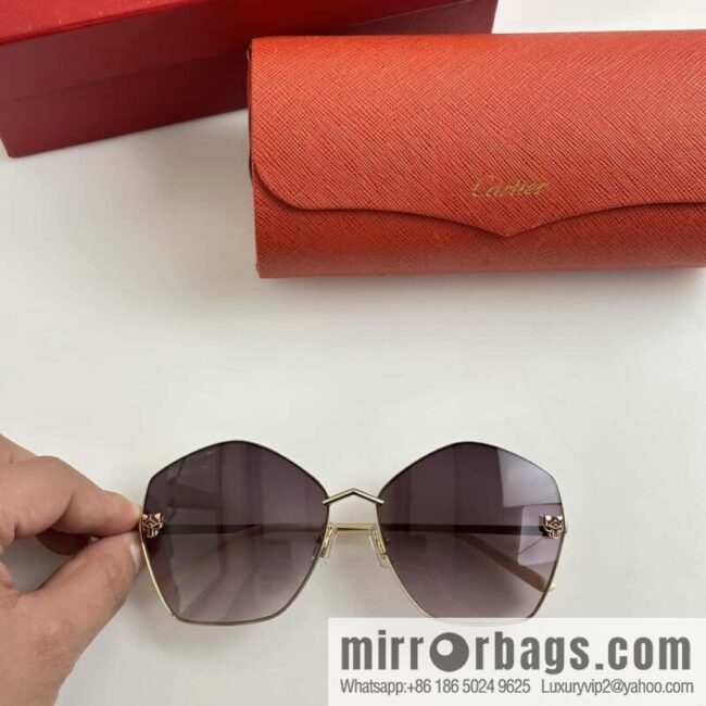 Cartier Cartier Leopard Head Pilot Sunglasses Sunglasses