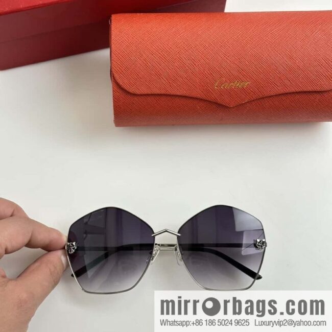 Cartier Cartier Leopard Head Pilot Sunglasses Sunglasses