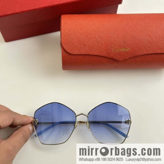 Cartier Cartier Leopard Head Pilot Sunglasses Sunglasses