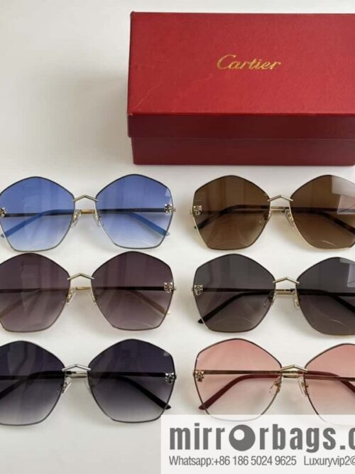 Cartier Cartier Leopard Head Pilot Sunglasses Sunglasses