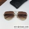 CHROME HEART Classic Double Beam Frameless Sunglasses