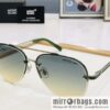 Montblanc Metal Half Frame Unisex Sunglasses