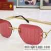 Cartier Cartier official website classic rimless unisex sunglasses