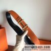HERMES Hermès counter new royal metal buckle with double-sided original lychee leather 3.8cm belt