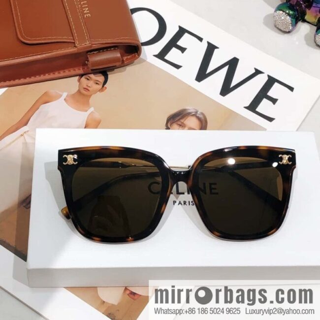 CELINE Celine Arc de Triomphe temple letter logo unisex sunglasses