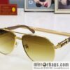 Cartier Metal Frame Unisex Sunglasses
