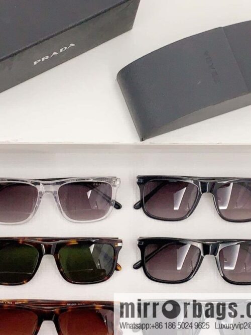 PRADA temple metal logo unisex sunglasses