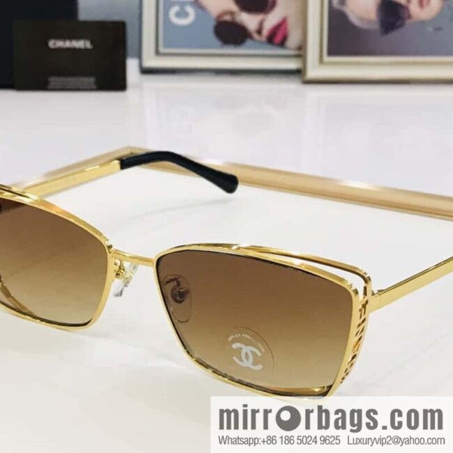 Chanel hollow frame women\'s sunglasses